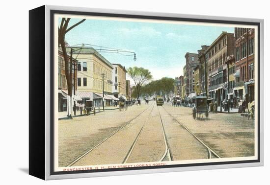 Elm Street, Manchester, New Hampshire-null-Framed Stretched Canvas
