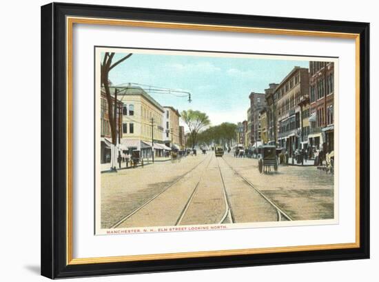 Elm Street, Manchester, New Hampshire-null-Framed Art Print