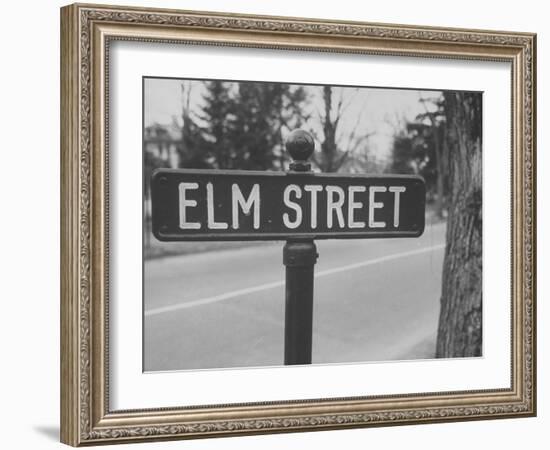 Elm Street Sign-Ralph Morse-Framed Photographic Print