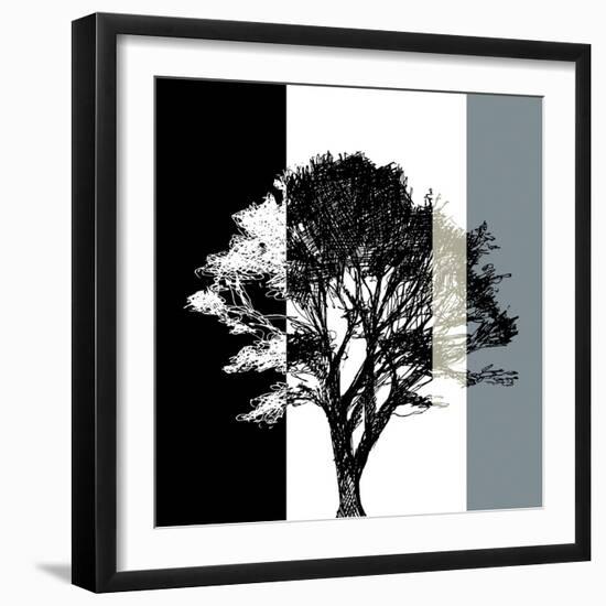 Elm Stripe-Sarah Cheyne-Framed Giclee Print