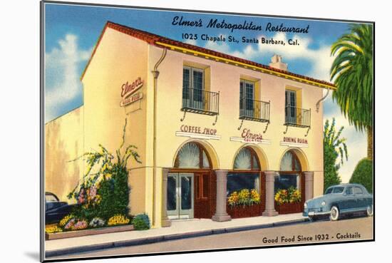Elmer's Restaurant, Santa Barbara, California-null-Mounted Art Print