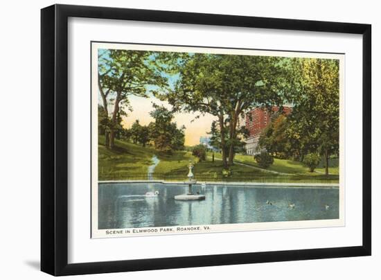 Elmwood Park, Roanoke, Virginia-null-Framed Art Print