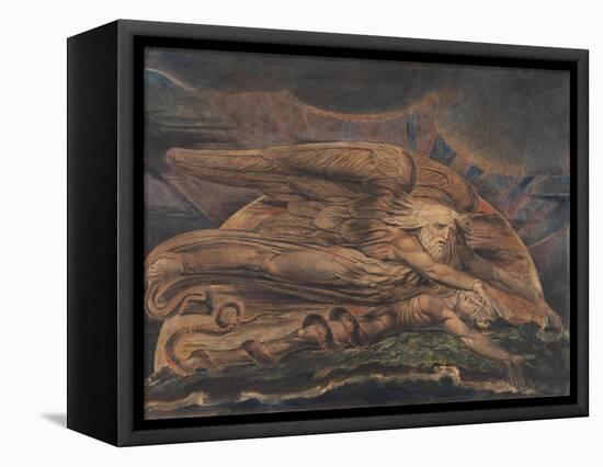 Elohim Creating Adam-William Blake-Framed Premier Image Canvas