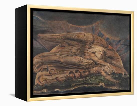 Elohim Creating Adam-William Blake-Framed Premier Image Canvas