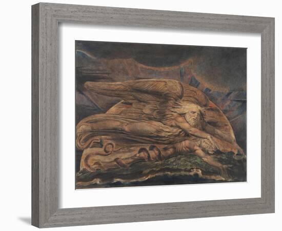 Elohim Creating Adam-William Blake-Framed Giclee Print