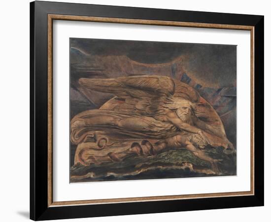 Elohim Creating Adam-William Blake-Framed Giclee Print