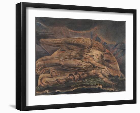 Elohim Creating Adam-William Blake-Framed Giclee Print