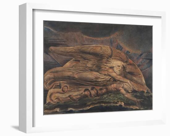 Elohim Creating Adam-William Blake-Framed Giclee Print