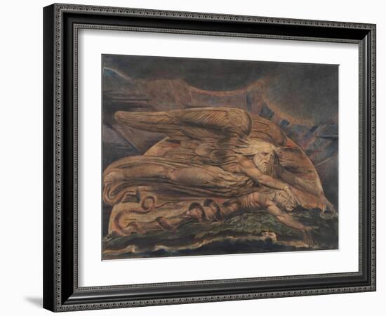 Elohim Creating Adam-William Blake-Framed Giclee Print