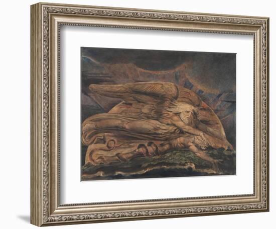 Elohim Creating Adam-William Blake-Framed Giclee Print