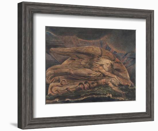 Elohim Creating Adam-William Blake-Framed Giclee Print