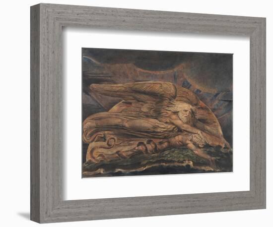 Elohim Creating Adam-William Blake-Framed Giclee Print