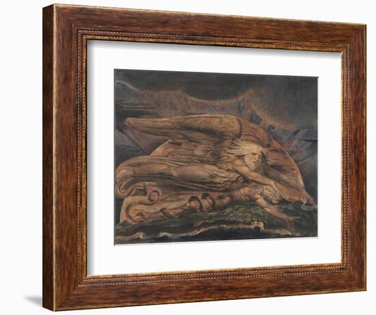 Elohim Creating Adam-William Blake-Framed Giclee Print