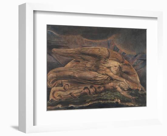 Elohim Creating Adam-William Blake-Framed Giclee Print