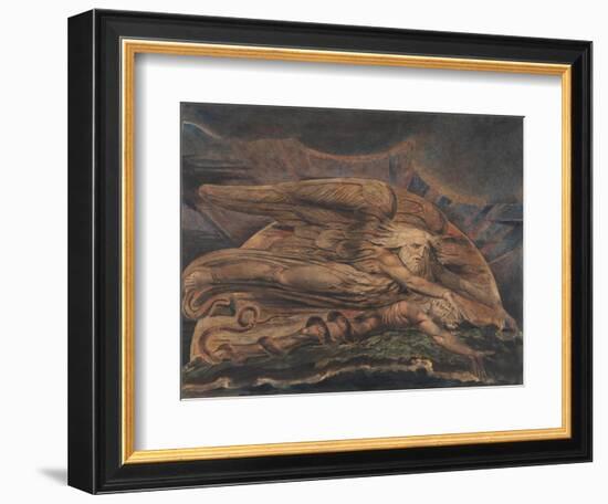 Elohim Creating Adam-William Blake-Framed Giclee Print