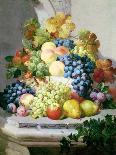 Still Life with Raspberries and a Bunch of Grapes on a Marble Ledge, 1882-Eloise Harriet Stannard-Giclee Print