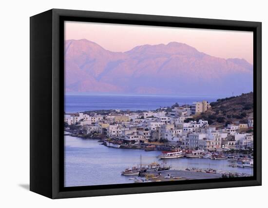 Elounda, Crete, Greece, Europe-Upperhall Ltd-Framed Premier Image Canvas