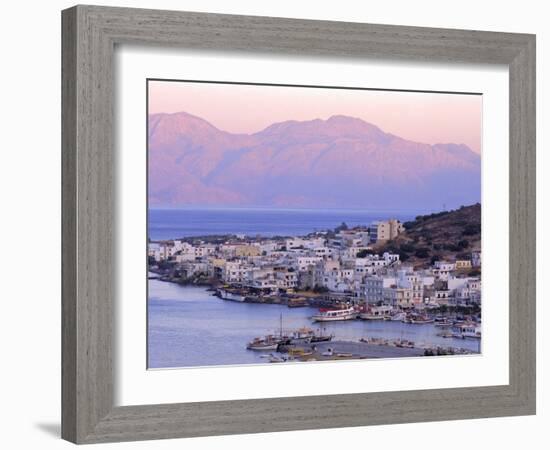 Elounda, Crete, Greece, Europe-Upperhall Ltd-Framed Photographic Print