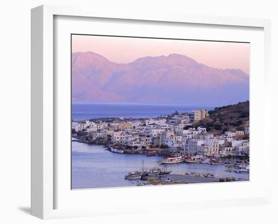 Elounda, Crete, Greece, Europe-Upperhall Ltd-Framed Photographic Print