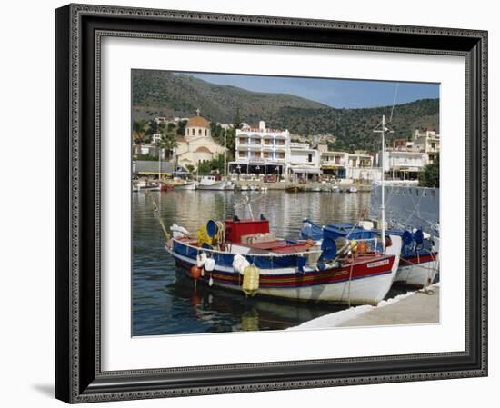 Elounda Near Agios Nikolas, Crete, Greek Islands, Greece, Europe-Harding Robert-Framed Photographic Print