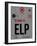 ELP El Paso Luggage Tag I-NaxArt-Framed Art Print