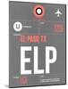 ELP El Paso Luggage Tag II-NaxArt-Mounted Art Print