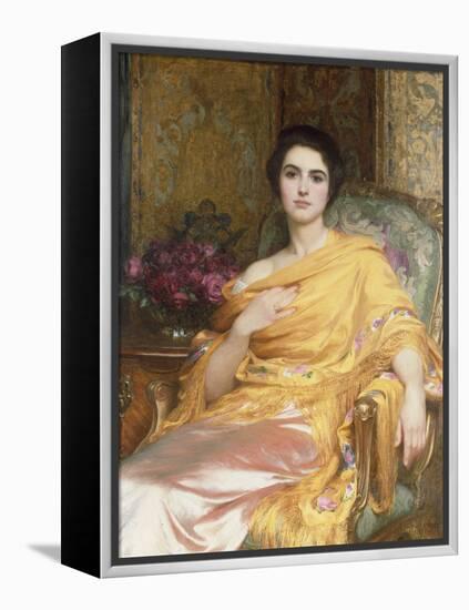 Elsa, Daughter of William Hall Esq, 1927-Frank Bernard Dicksee-Framed Premier Image Canvas