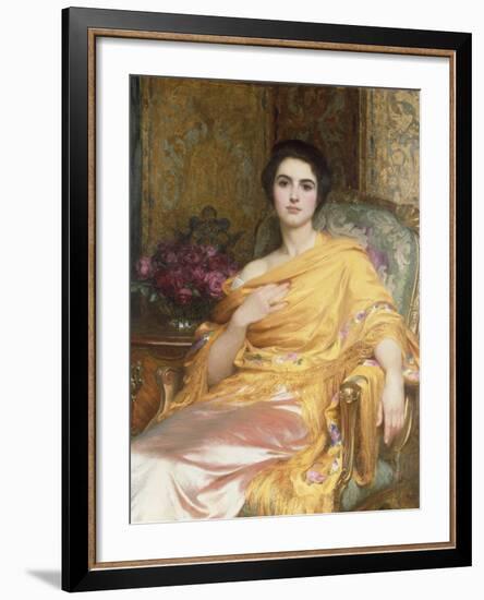 Elsa, Daughter of William Hall Esq, 1927-Frank Bernard Dicksee-Framed Giclee Print