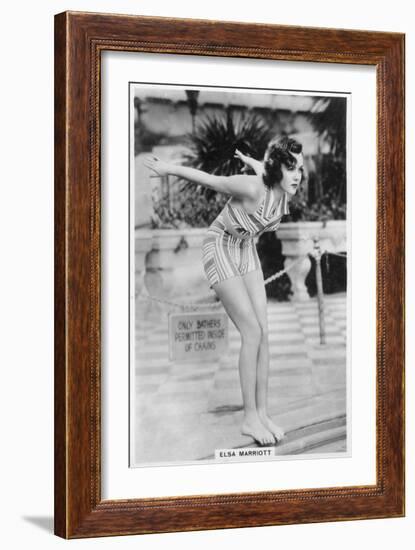 Elsa Marriott, Actress, 1938-null-Framed Giclee Print