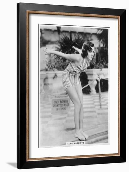 Elsa Marriott, Actress, 1938-null-Framed Giclee Print