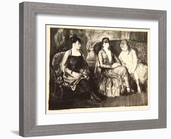 Elsie, Emma and Marjorie, 1921-George Wesley Bellows-Framed Giclee Print