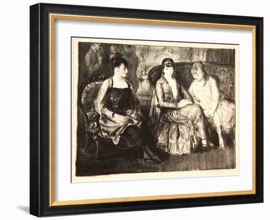 Elsie, Emma and Marjorie, 1921-George Wesley Bellows-Framed Giclee Print