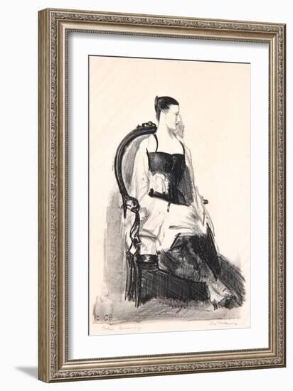 Elsie, Figure, 1921-George Wesley Bellows-Framed Giclee Print