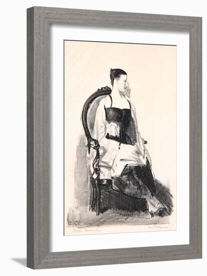 Elsie, Figure, 1921-George Wesley Bellows-Framed Giclee Print