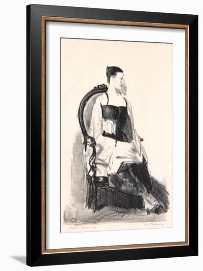 Elsie, Figure, 1921-George Wesley Bellows-Framed Giclee Print