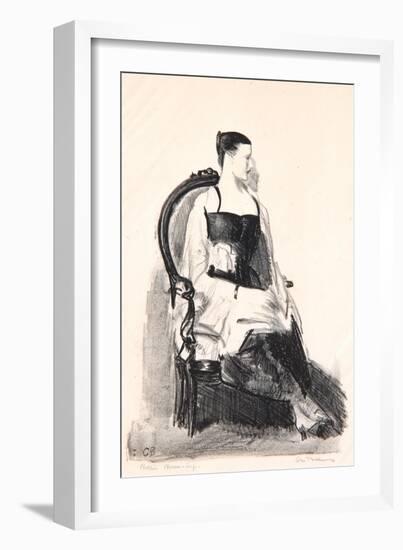 Elsie, Figure, 1921-George Wesley Bellows-Framed Giclee Print