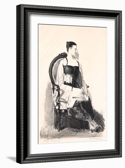 Elsie, Figure, 1921-George Wesley Bellows-Framed Giclee Print