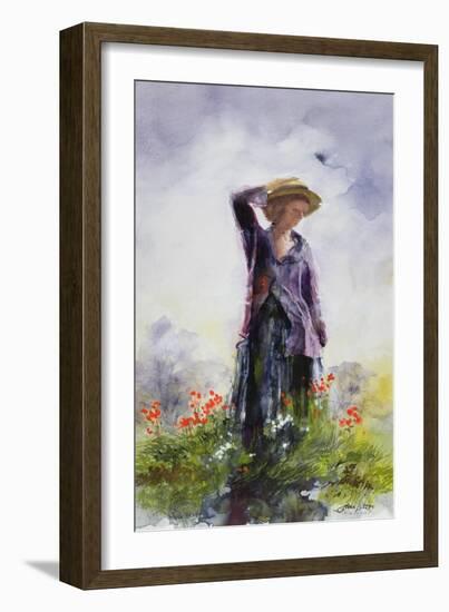 Elsie in the Garden-John Lidzey-Framed Giclee Print