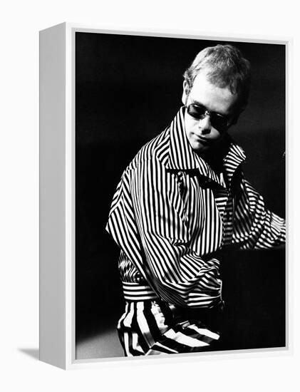 Elton John Playing Piano-null-Framed Premier Image Canvas