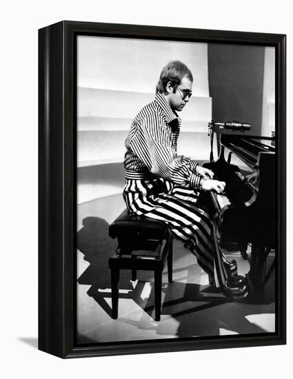 Elton John Playing Piano-null-Framed Premier Image Canvas