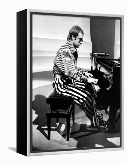 Elton John Playing Piano-null-Framed Premier Image Canvas