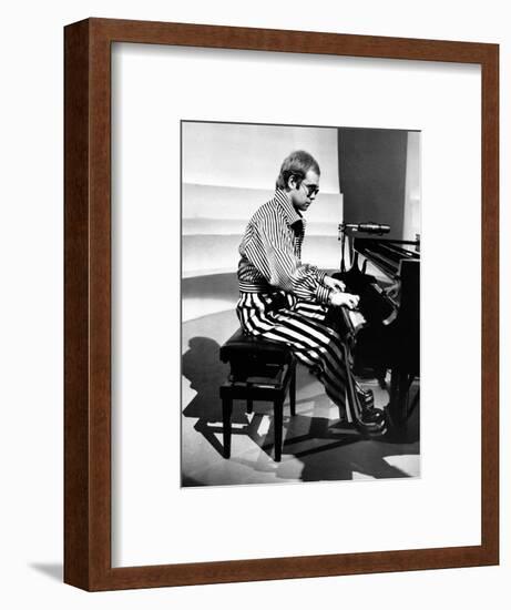 Elton John Playing Piano-null-Framed Photographic Print