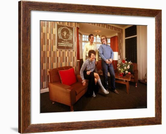 Elton John Sharing a Laugh with His Mother and Stepfather-John Olson-Framed Premium Photographic Print