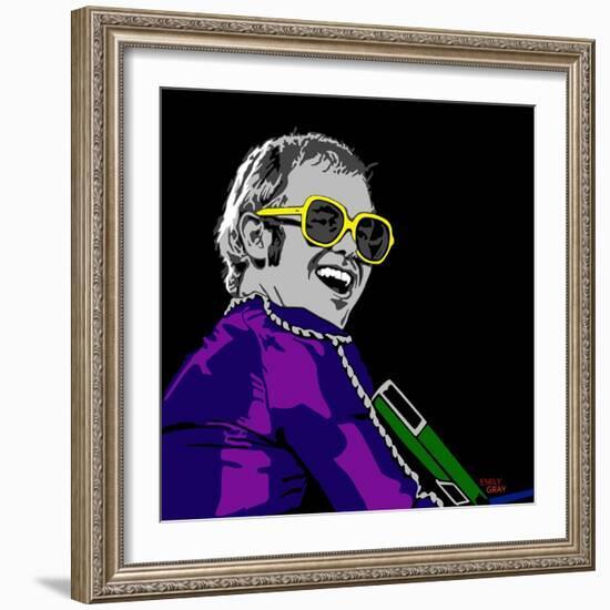 Elton John-Emily Gray-Framed Giclee Print