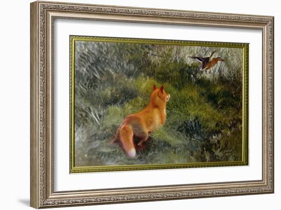 Eluding the Fox, 1912-Bruno Andreas Liljefors-Framed Giclee Print