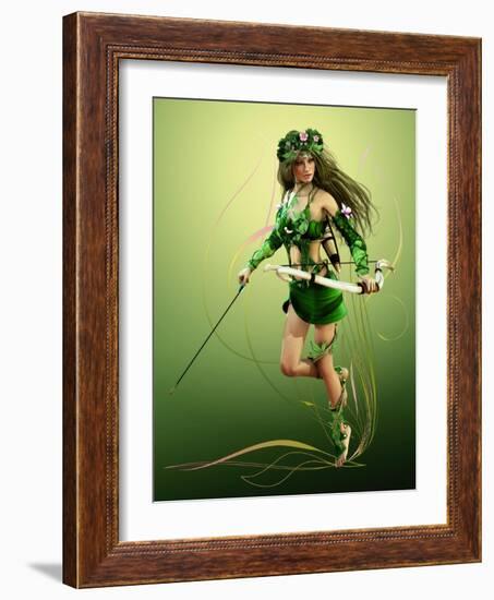 Elven Hunter-Atelier Sommerland-Framed Art Print