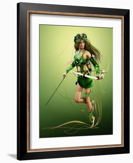 Elven Hunter-Atelier Sommerland-Framed Art Print