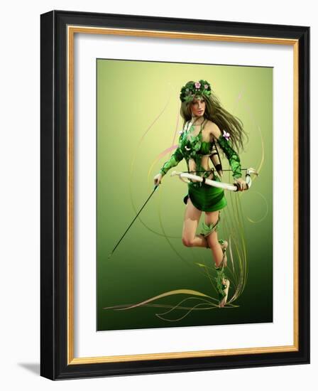 Elven Hunter-Atelier Sommerland-Framed Art Print