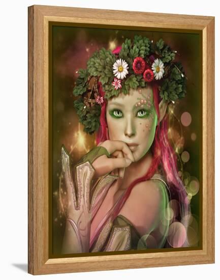 Elven Maid-Atelier Sommerland-Framed Stretched Canvas