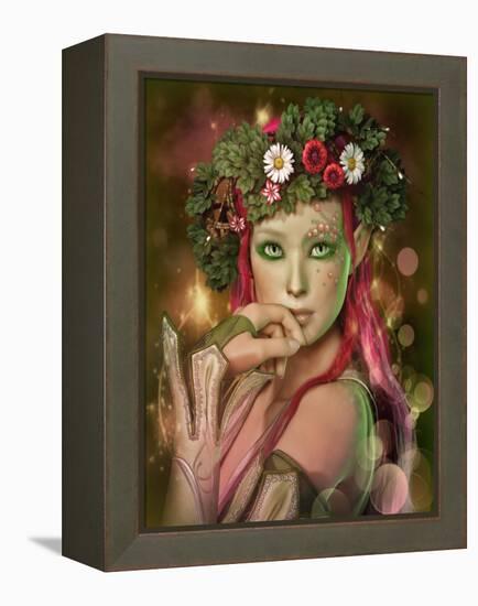 Elven Maid-Atelier Sommerland-Framed Stretched Canvas